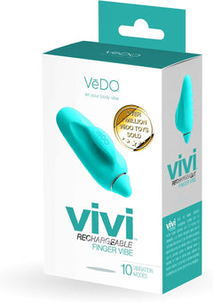 Vedo Vivi Rechargeable Finger Massager – Turquoise
