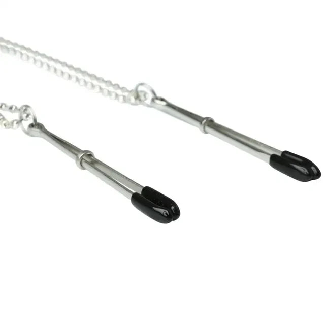 Sincerely Bling Nipple Clips – Adjustable Rhinestone Nipple Clamps with 20-Inch Chains