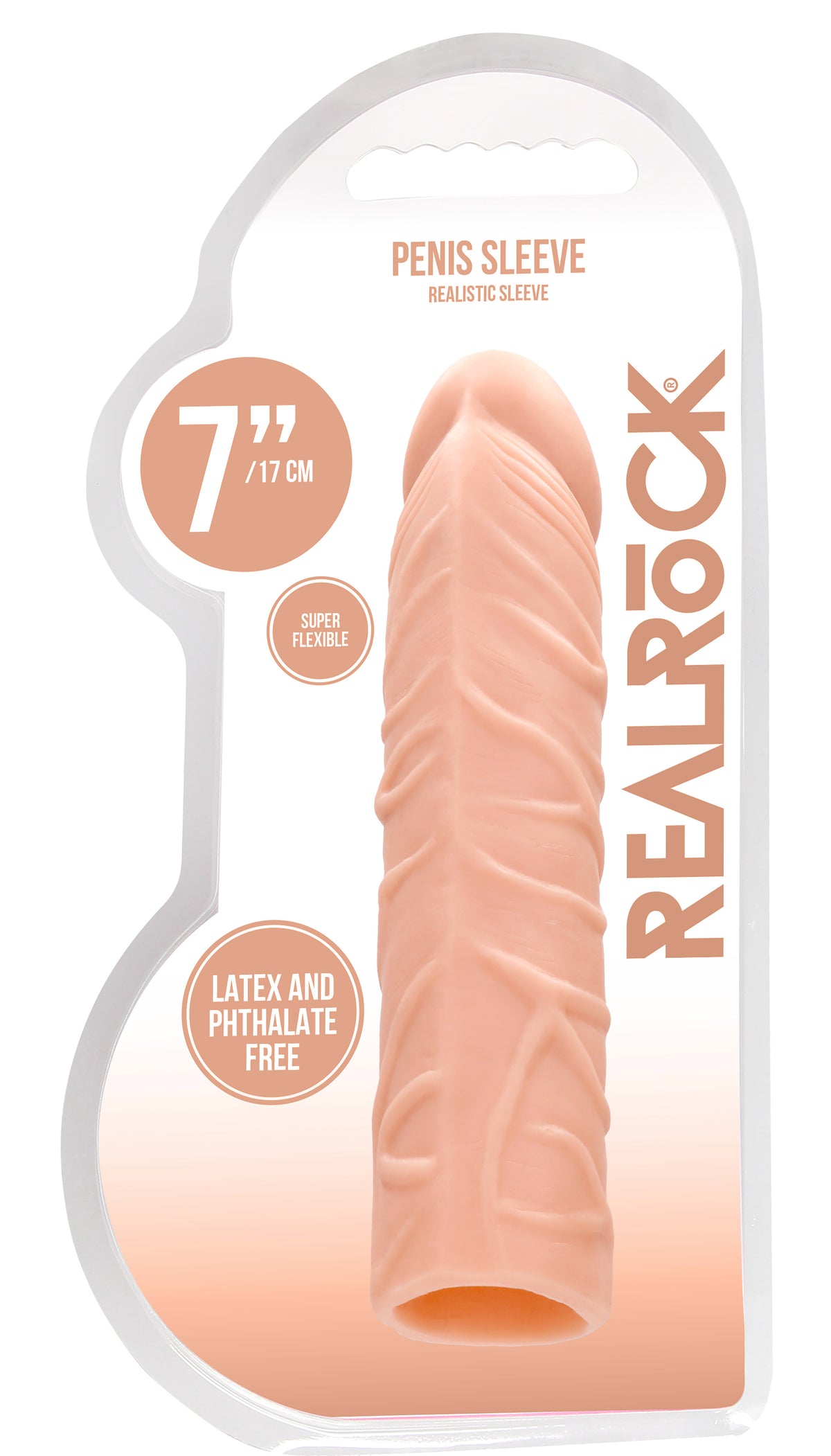 REALROCK PENIS SLEEVE 7IN FLESH