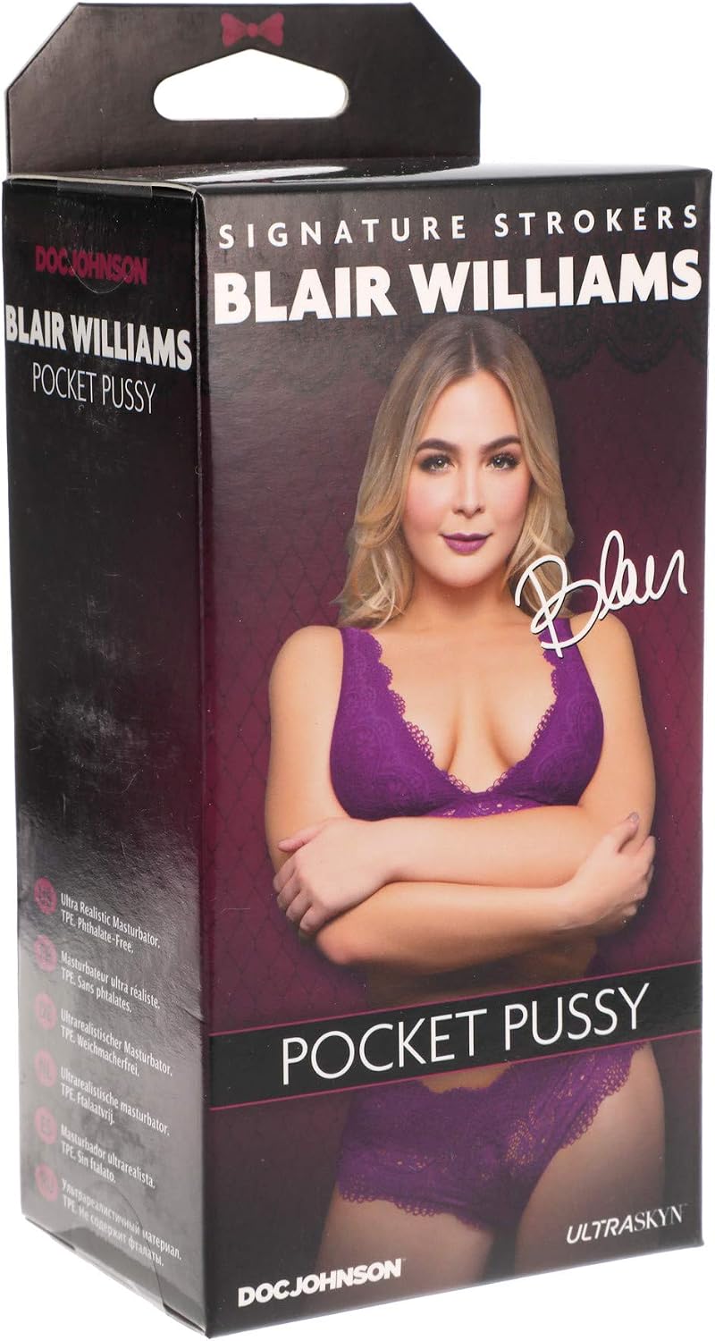 Signature Strokers Blair Williams ULTRASKYN Pocket Pussy Vanilla – Realistic Stroker