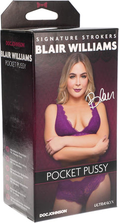 Signature Strokers Blair Williams ULTRASKYN Pocket Pussy Vanilla – Realistic Stroker