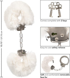 Ultra Fluffy Furry Cuffs – White
