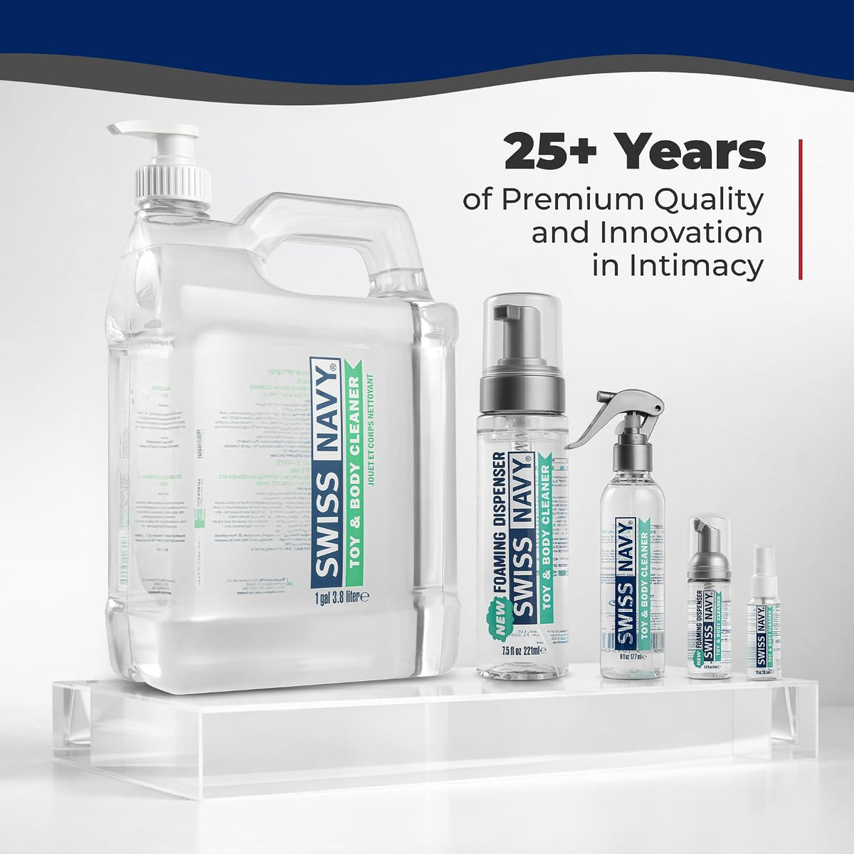 Swiss Navy Toy & Body Cleaner Foaming 1.6 oz – Premium Intimate Toy Cleaner