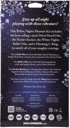 Doc Johnson White Nights Velvet Controller & Bullet Vibrator