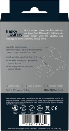 Vedo Frisky Bunny Vibrating Ring – Black