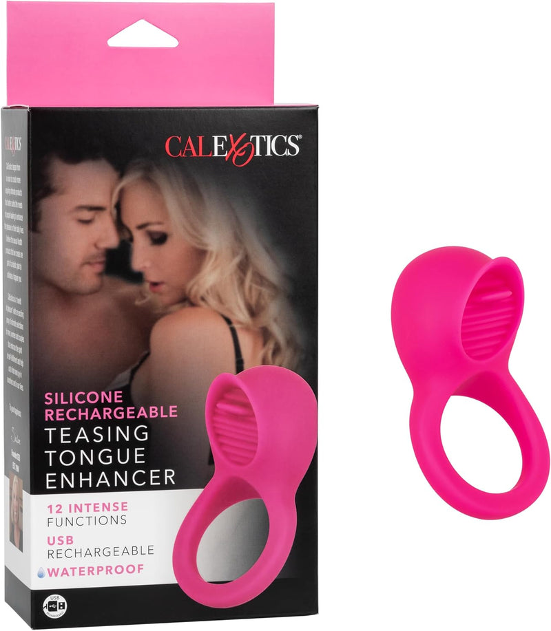 Silicone Rechargeable Teasing Tongue Enhancer – Rechargeable Silicone Stimulation Toy