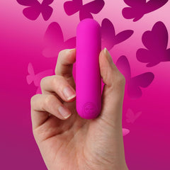 Skins Super Excite Rechargeable Bullet Vibrator Pink – Compact Wireless Personal Massager