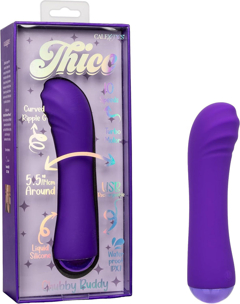 Thicc Chubby Buddy Massager – Rechargeable Thick Silicone G-Spot Vibrator