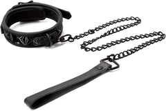 Sinful 1 Inch Collar Black – Adjustable Faux Leather Choker Collar