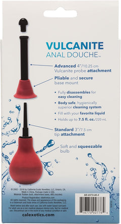 Vulcanite Anal Douche – Reusable Cleansing System with 2 Attachments | CalExotics