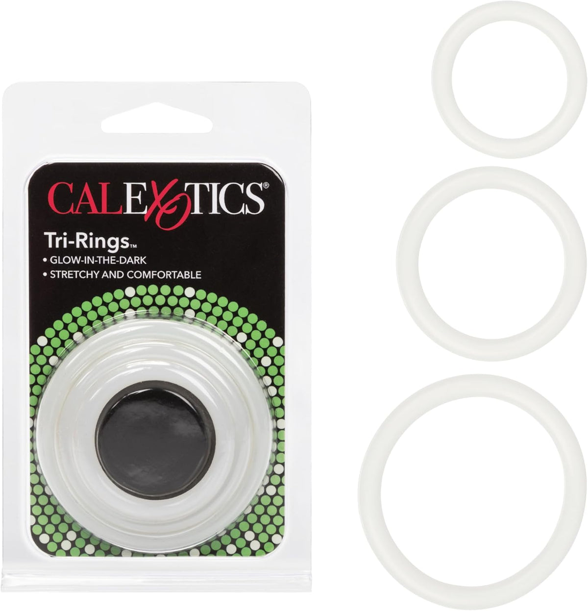 CalExotics Tri-Rings Glow in the Dark – 3-Piece Set