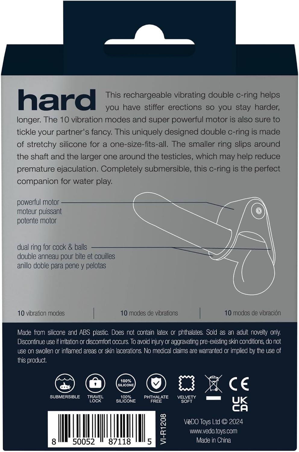 Vedo Rev Rechargeable Personal Massager – Black