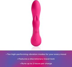 JIMMYJANE Ruby Rabbit – Rechargeable Waterproof Rabbit Vibrator (Pink)