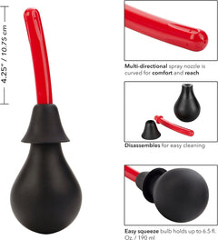 The Ultra Unisex Douche Black – Multi-Attachment Anal & Vaginal Douche Kit