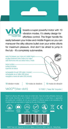 Vedo Vivi Rechargeable Finger Massager – Turquoise