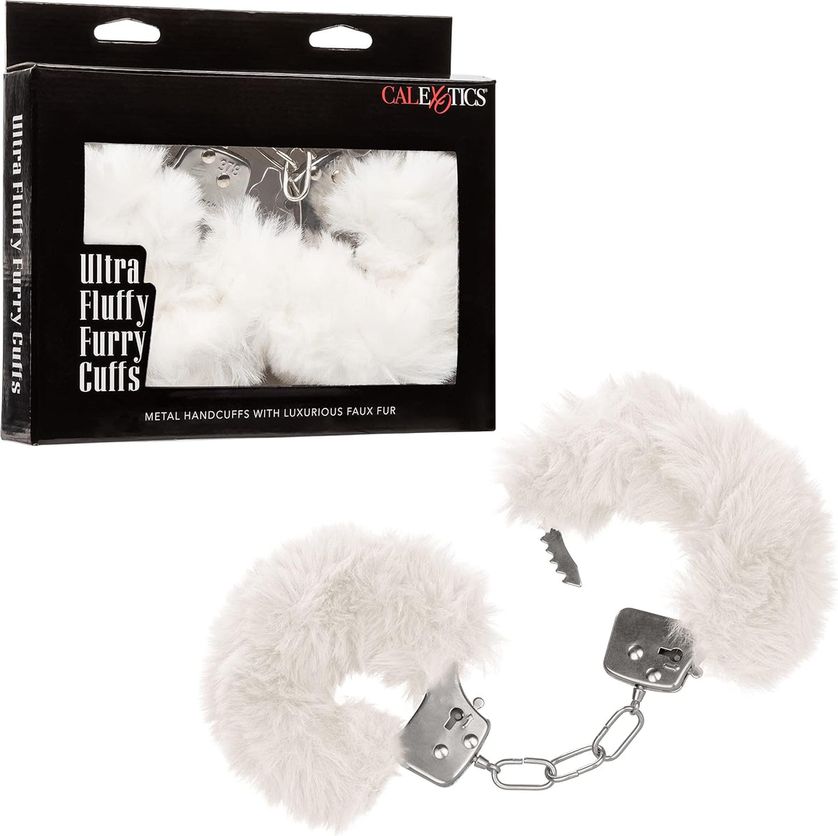 Ultra Fluffy Furry Cuffs – White