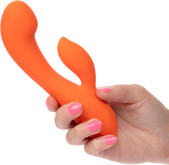 CalExotics Stella Liquid Silicone Dual G Vibrator – Rechargeable Waterproof Rabbit Vibrator