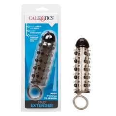 CalExotics Stud Extender with Support Ring Smoke – Silicone Enhancement Sleeve