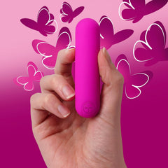 Skins Super Excite Rechargeable Bullet Vibrator Pink – Compact Wireless Personal Massager