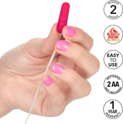 Whisper Micro Bullet Pink – Quiet 2-Speed Heated Bullet Massager | CalExotics