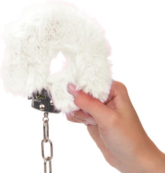Ultra Fluffy Furry Cuffs – White