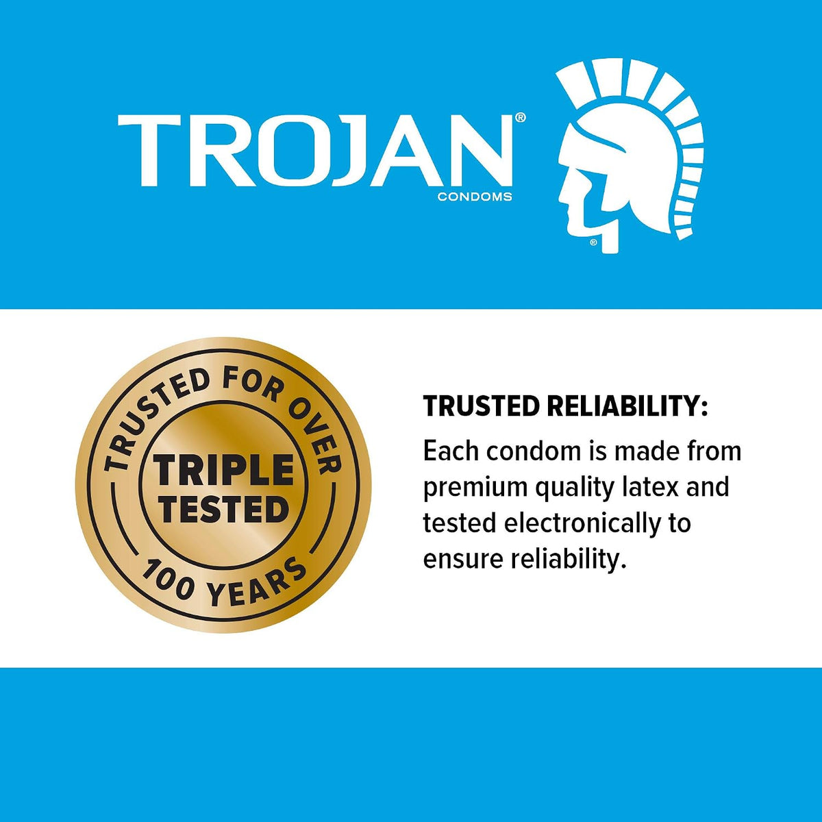 Trojan Pleasures Fire & Ice Lubricated Condoms – 3 Pack Dual Action Warming & Tingling Latex Condoms