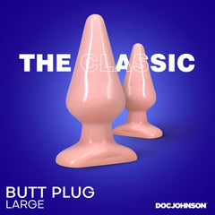 Classic Butt Plug – Large Smooth Plug with Flared Base