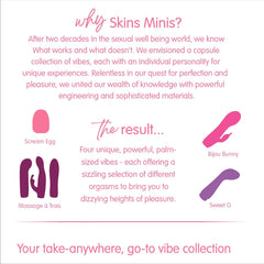 SKINS Minis The Sweet G G-Spot Vibrator – Rechargeable Silicone Vibrator with 10 Vibration Modes