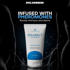 Doc Johnson Sta-Erect Delay Cream 2 oz – Benzocaine Desensitizing Male Enhancement Cream