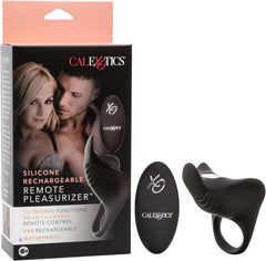 Silicone Rechargeable Remote Pleasurizer Cock Ring – Wireless Remote Vibrating Ring