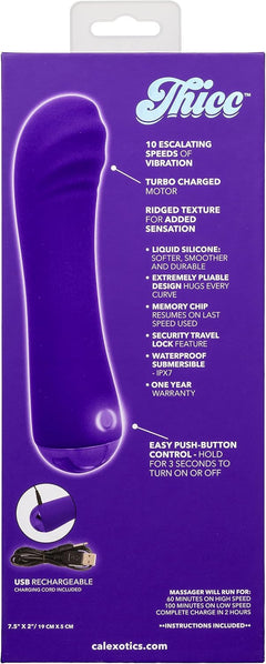 Thicc Chubby Buddy Massager – Rechargeable Thick Silicone G-Spot Vibrator