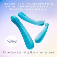 TENGA iroha TSUKI+ AONAMI – Rechargeable G-Spot Vibrator with Moving Tip