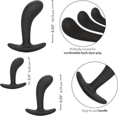 CalExotics Ultimately Pleasurable Silicone Prostate Kit – Black Prostate Plug Set