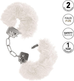 Ultra Fluffy Furry Cuffs – White