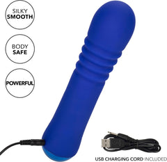 Thicc Chubby Thrusting Wand – Rechargeable Thick Silicone Thrusting Vibrator