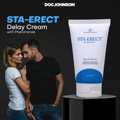 Doc Johnson Sta-Erect Delay Cream 2 oz – Benzocaine Desensitizing Male Enhancement Cream