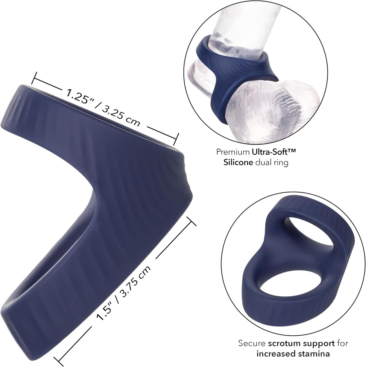 Viceroy Max Dual Ring – Stretch Silicone Performance Enhancer | CalExotics