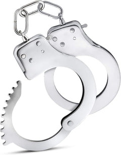 Temptasia Beginner Cuffs Silver – Adjustable Stainless Steel Bondage Handcuffs