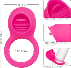 Silicone Rechargeable Teasing Tongue Enhancer – Rechargeable Silicone Stimulation Toy