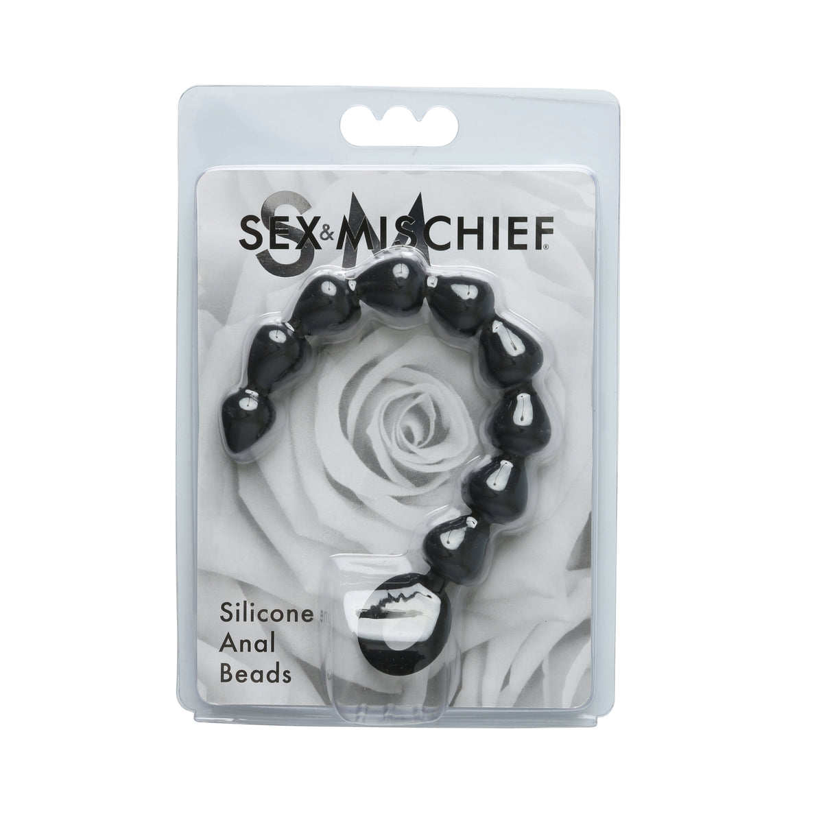 SEX & MISCHIEF BLACK SILICONE ANAL BEADS