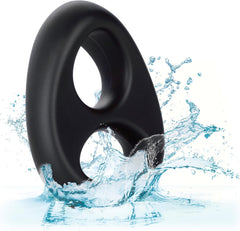 Ultra-Soft Dual Ring Silicone Cock Ring – Stretchy Dual Enhancer Ring with Scrotum Support | CalExotics