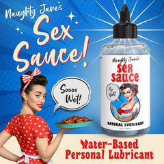 Naughty Jane's Sex Sauce Extra Creamy Lube 8 oz – Thick Water-Based Personal Lubricant