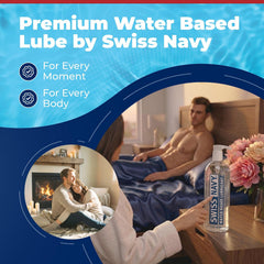 Swiss Navy Water Based Lubricant 32 oz – Premium Personal Lube with Pump