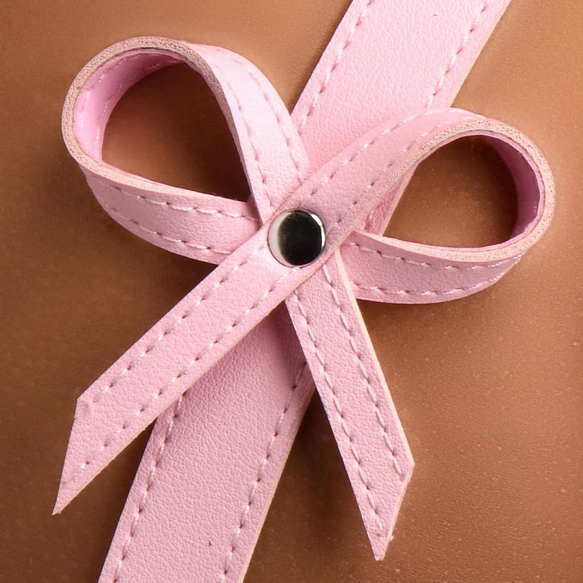 Strict Bondage Harness with Bows Pink XL/2XL – Adjustable PU Leather Restraint Harness