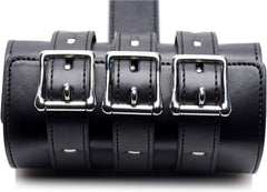 Strict Arm Binder Black – Adjustable PU Leather Bondage Restraint