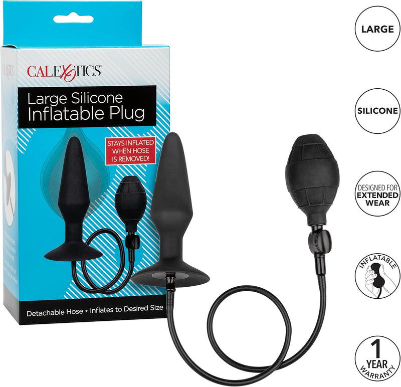 Silicone Inflatable Plug Large – Rechargeable Inflatable Silicone Anal Plug