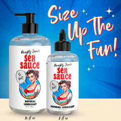 Naughty Jane's Sex Sauce Extra Creamy Lube 8 oz – Thick Water-Based Personal Lubricant