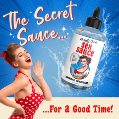 Naughty Jane's Sex Sauce Extra Creamy Lube 8 oz – Thick Water-Based Personal Lubricant