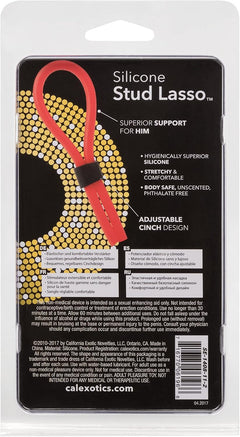 Silicone Stud Lasso Red – Flexible Silicone Studded Lasso Toy