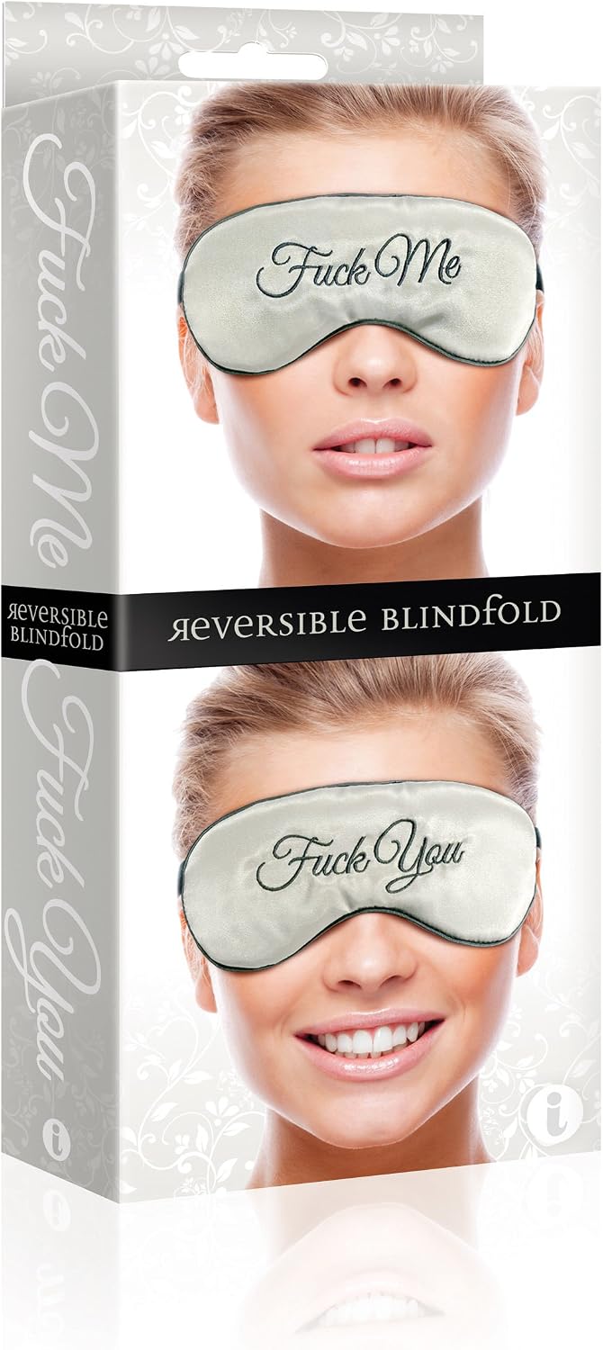 The 9's Fuck Me Fuck You Reversible Mask – Satin Adult Blindfold for Couples